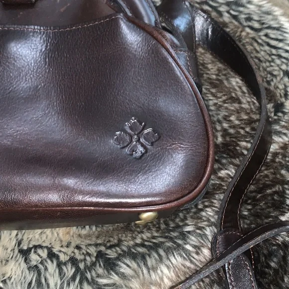 Patricia Nash Leopard Leather & Fur Crossbody Bag - Picture 5 of 7